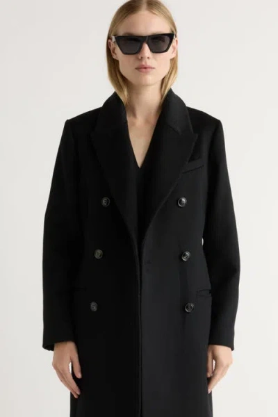 Modern Citizen Ravenna Wool-blend Maxi Coat In Black