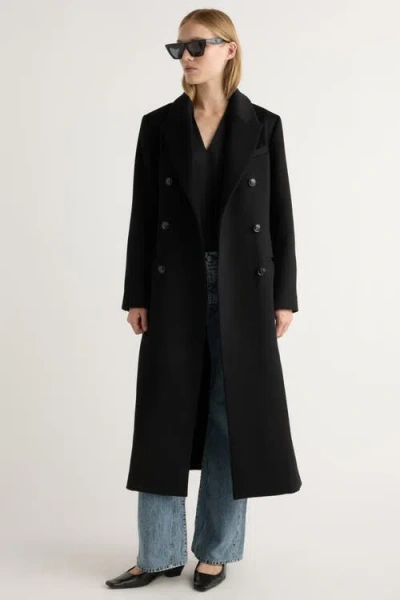 Modern Citizen Ravenna Wool-blend Maxi Coat In Black