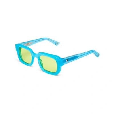 Vada Haskell Fever Square-frame Sunglasses In Blue