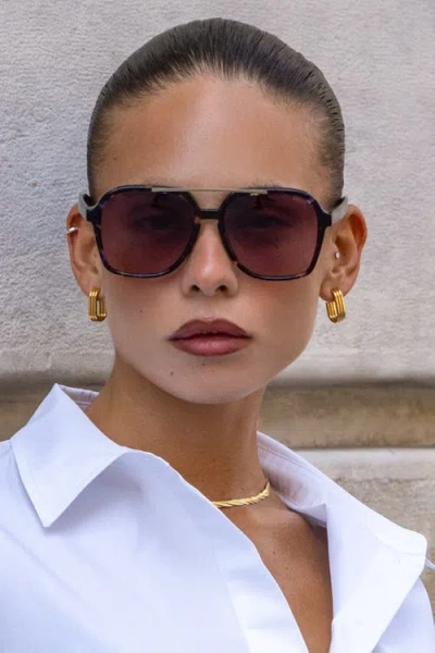 Freyrs Eyewear Spencer Aviator Sunglasses In Purple