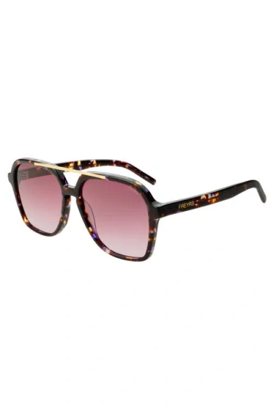 Freyrs Eyewear Spencer Aviator Sunglasses In Purple