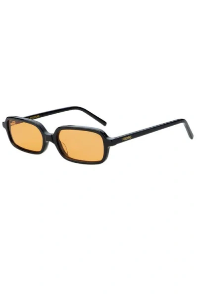 Freyrs Eyewear Miki Rectangular Sunglasses In Brown