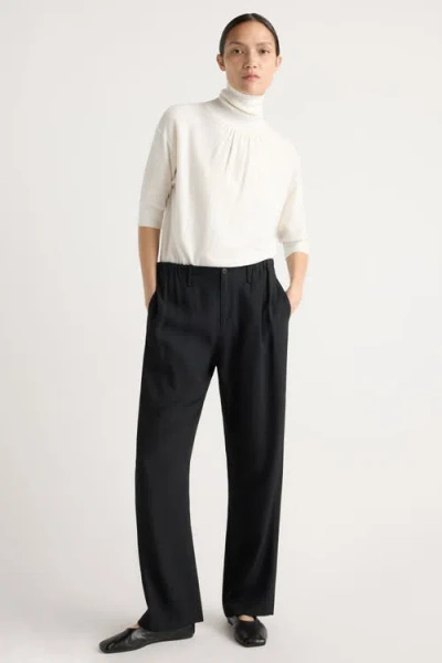 Modern Citizen Nuri Tailored Stretch-waist Pant In Black