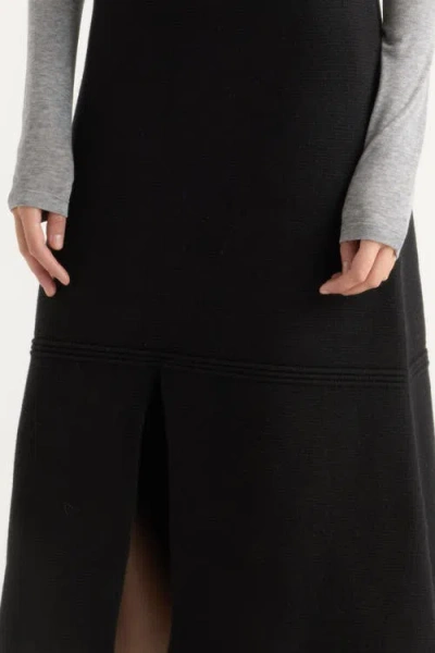 Modern Citizen Lora Organic Cotton-wool Skirt In Black