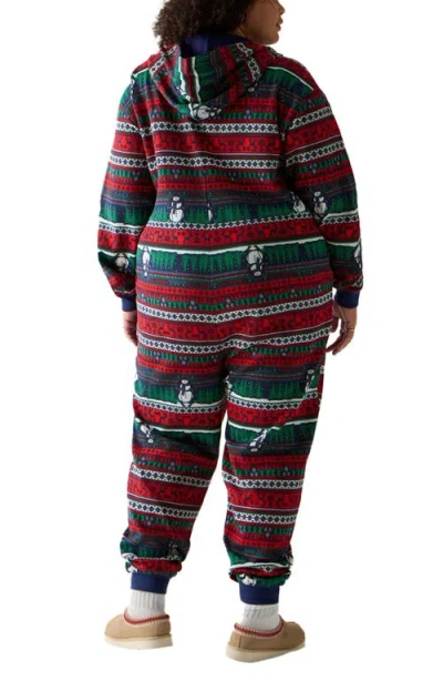 Fabletics Cozy Fleece Hooded Jumpsuit In Multi