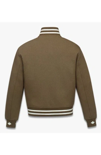 Mcm Essential Logo Ponte Track Jacket In Green