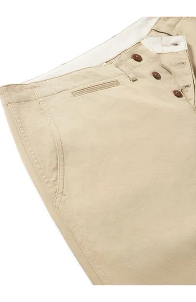 Fortela Officer Cotton Chino Trousers In Nude