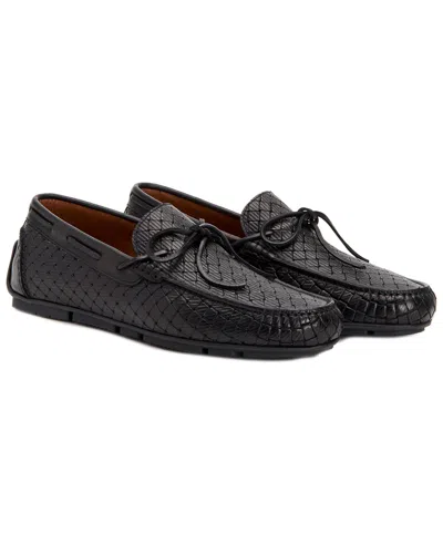 Aquatalia Brian Weatherproof Leather Moccasin In Black