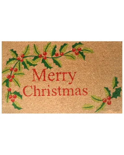Home & More Merry Christmas Doormat In Brown
