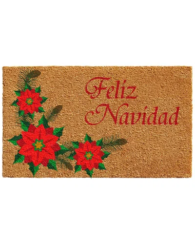 Home & More Feliz Navidad Doormat In Brown