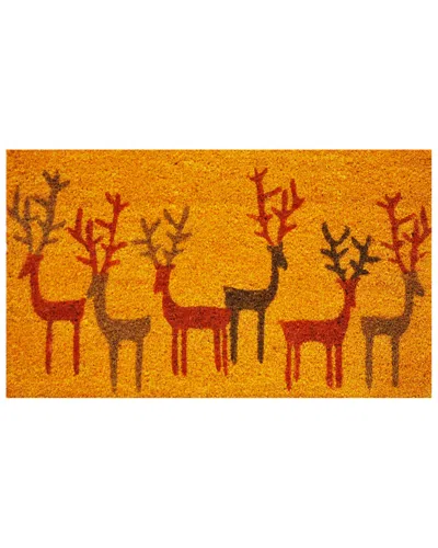 Home & More Christmas Deer Doormat In Multi