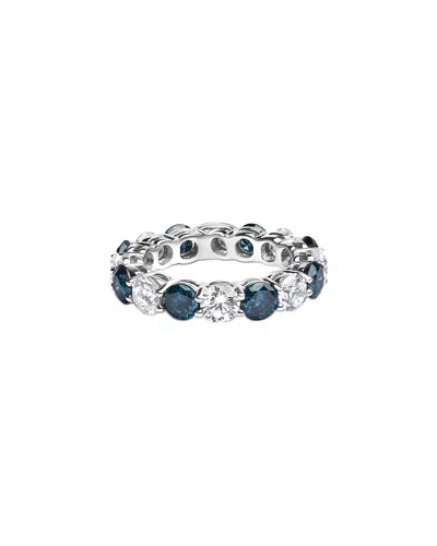 Haus Of Brilliance 14k 6.25 Ct. Tw. Lab-grown Diamond Eternity Ring In Blue
