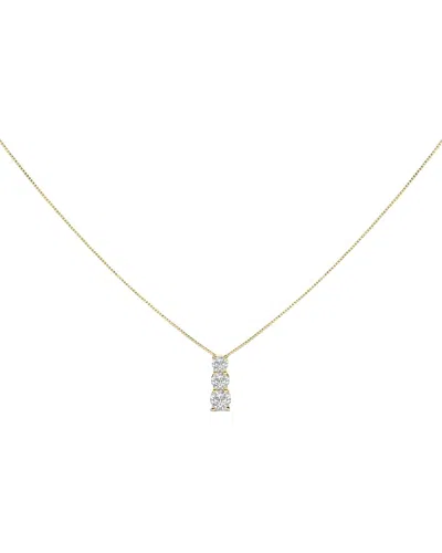 Haus Of Brilliance 14k 0.50 Ct. Tw. Lab-grown Diamond Pendant Necklace In Gold
