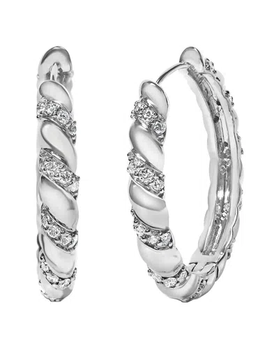 Haus Of Brilliance 14k 1.20 Ct. Tw. Lab-grown Diamond Hoop Earrings