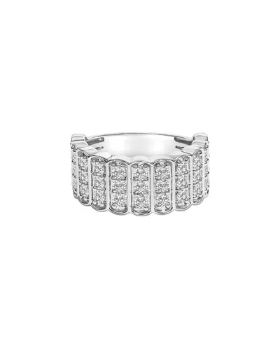 Haus Of Brilliance Silver 1.53 Ct. Tw. Lab-grown Diamond Band Ring In Metallic