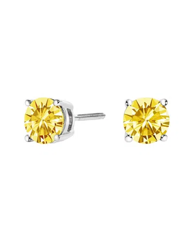 Haus Of Brilliance 14k 1.50 Ct. Tw. Lab-grown Diamond Stud Earrings In Yellow