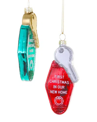 Cody Foster & Co. Home Sweet Home Key 2pc Ornament In Multi
