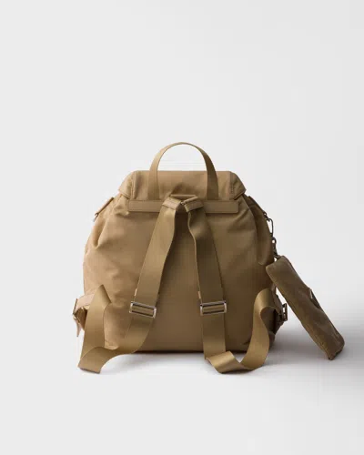 Prada Medium Re-nylon Backpack In Brown