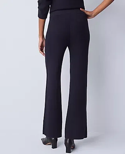Ann Taylor Weekend Collection Waffle Sweater Pant In Black