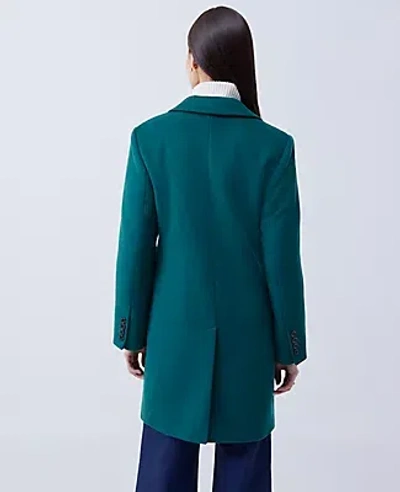 Ann Taylor Petite Chesterfield Coat In Green