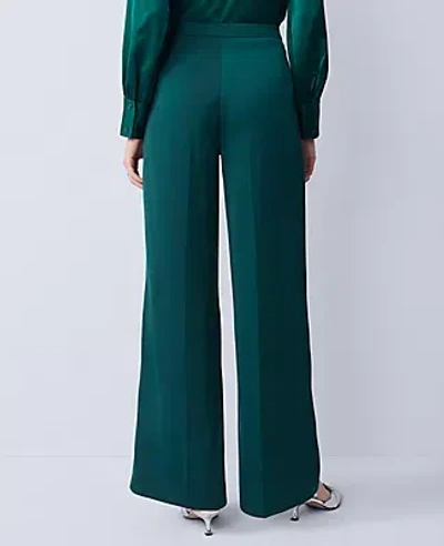 Ann Taylor The Petite Wide-leg Pant In Green