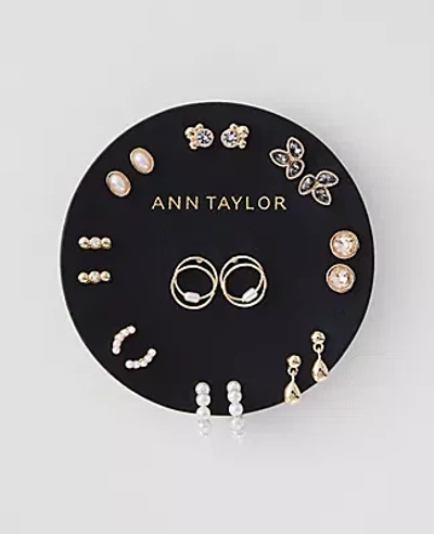 Ann Taylor Stud Earring Set In Gold