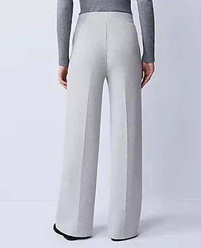 Ann Taylor Petite Weekend Collection Easy Wide-leg Pant In Gray