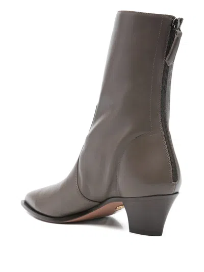 Aquazzura 60mm Brunswick Pointed-toe Boots In Brown