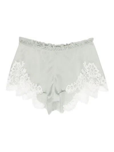 Carine Gilson Lace-detail Shorts In Neutral