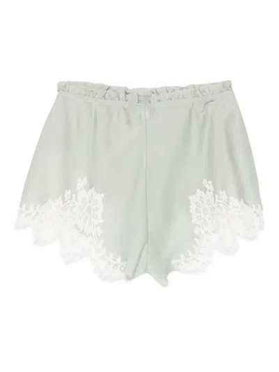 Carine Gilson Lace-detail Shorts In Neutral