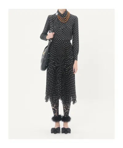Valentino Crepe De Chine Shirt With Plusdepois Print In Black