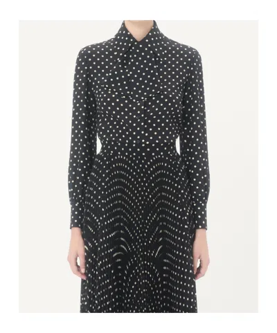 Valentino Crepe De Chine Shirt With Plusdepois Print In Black