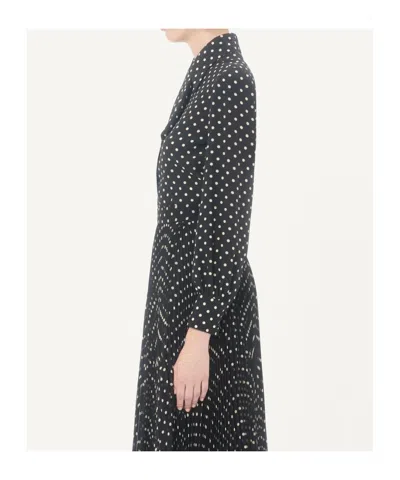 Valentino Crepe De Chine Shirt With Plusdepois Print In Black