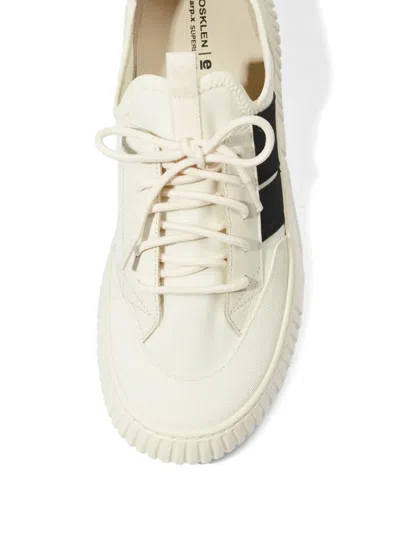 Osklen Lace-up Panelled Sneakers In White