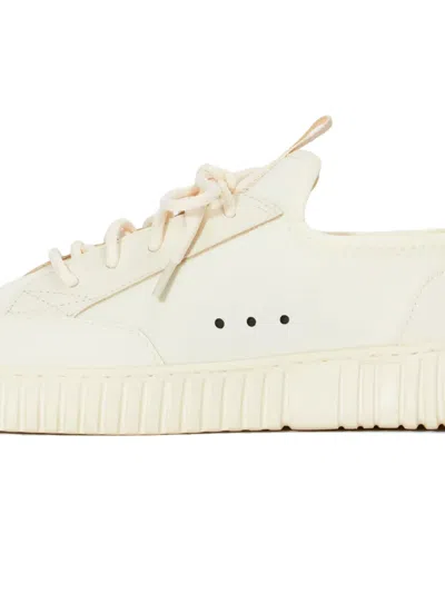 Osklen Lace-up Panelled Sneakers In White