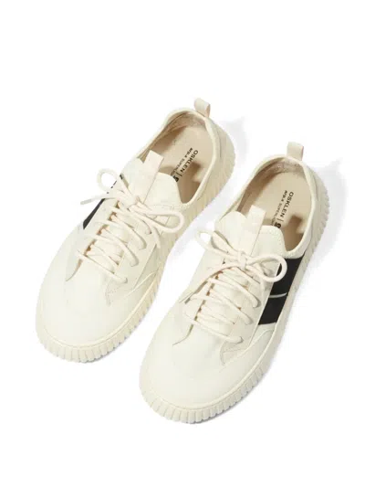 Osklen Lace-up Panelled Sneakers In White