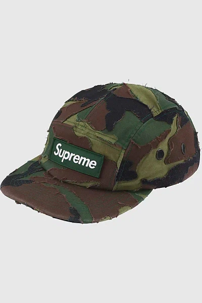 Supreme Layered Camo Camp Cap In Green, Women's At Urban Outfitters In Green