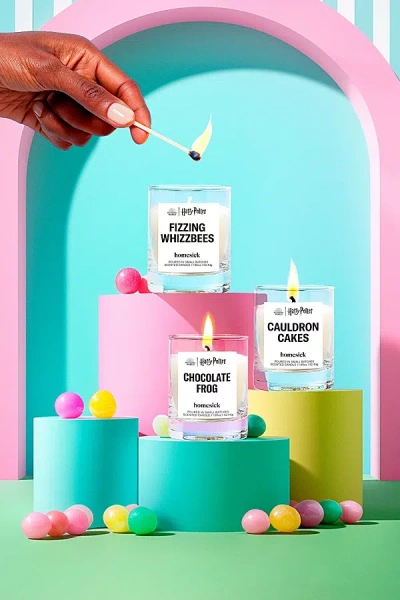 Homesick Harry Potter Honeyduke's Mini Candle Trio In Homeduke's At Urban Outfitters In White