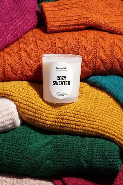 Homesick Winter Candle In Cozy Sweater At Urban Outfitters In Neutral