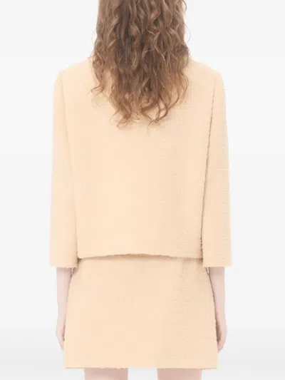 Valentino Garavani Vlogo Signature Wool Jacket In Neutral