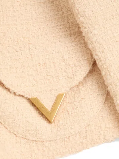 Valentino Garavani Vlogo Signature Wool Jacket In Neutral