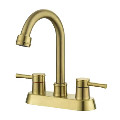 Streamdale Furniture Streamdale Brushed Gold 4" Centerset Bath Faucet In Gold