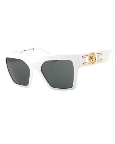 Versace White Acetate Sunglasses In White