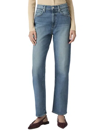 Paige Sawyer Cranked Up High Rise Wide Straight Leg Jean In Blue