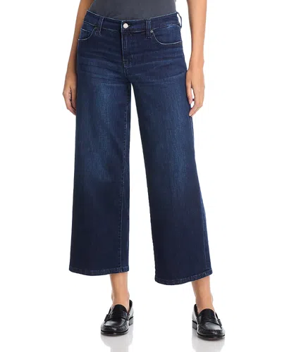 Liverpool Los Angeles Stride High Rise Cropped Wide Leg Jeans In Upland In Blue