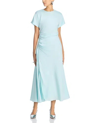 Simkhai Marabella Draped Midi Dress In Blue