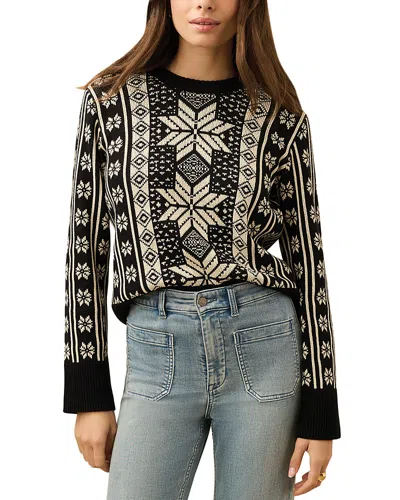 Faherty Sun Valley Crewneck Sweater In Black