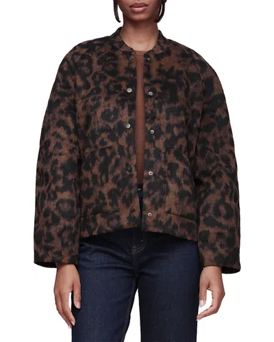 Bagatelle Textured Animal Print Bomber Jacket In Animal Print
