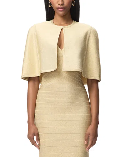 Herve Leger The Juliette Cape In Yellow