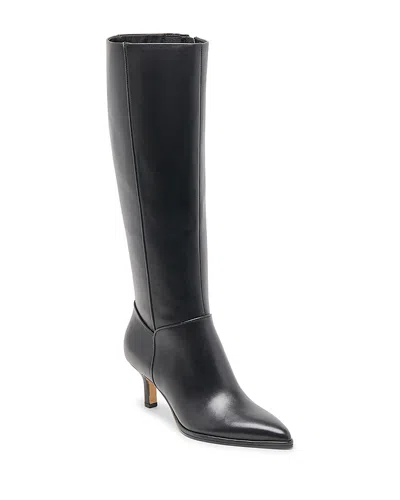 Dolce Vita Aldy Pointed Toe Knee High Boot In Black